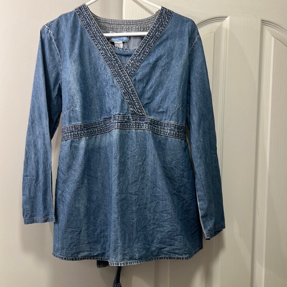 Baby and Me denim blouse